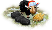 Новогодняя черная овца