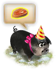 Новогодняя черная свинья